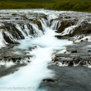 converging water in Icelandic valley