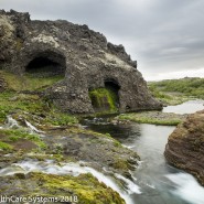 Iceland caves and rock formations