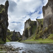 Iceland alien landscape canyon