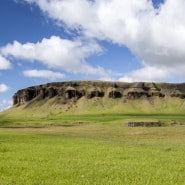 Iceland plateau green panorama