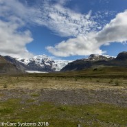 Iceland valley and mountains