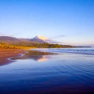 Costa Rica beach and mountains